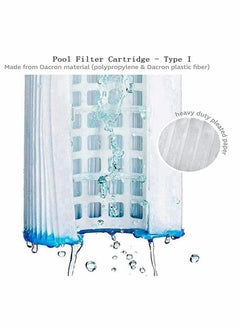 SYOSI Pool Filter Cartridge Type Compatible for Bestway Type Swimming Replacement Compatible with Filter Cartridge  - Image 2