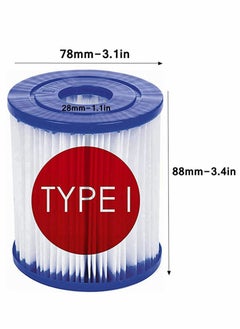 SYOSI Pool Filter Cartridge Type Compatible for Bestway Type Swimming Replacement Compatible with Filter Cartridge  - Image 3