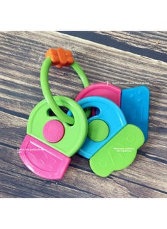 Export Flaw Changeable Magic Ring Rattle Massage Tablets Multi-touch 0-1 Years Old Educational Toys Exercise Finger Fine-Color:Three-color Key Hard Upper And Soft Lower