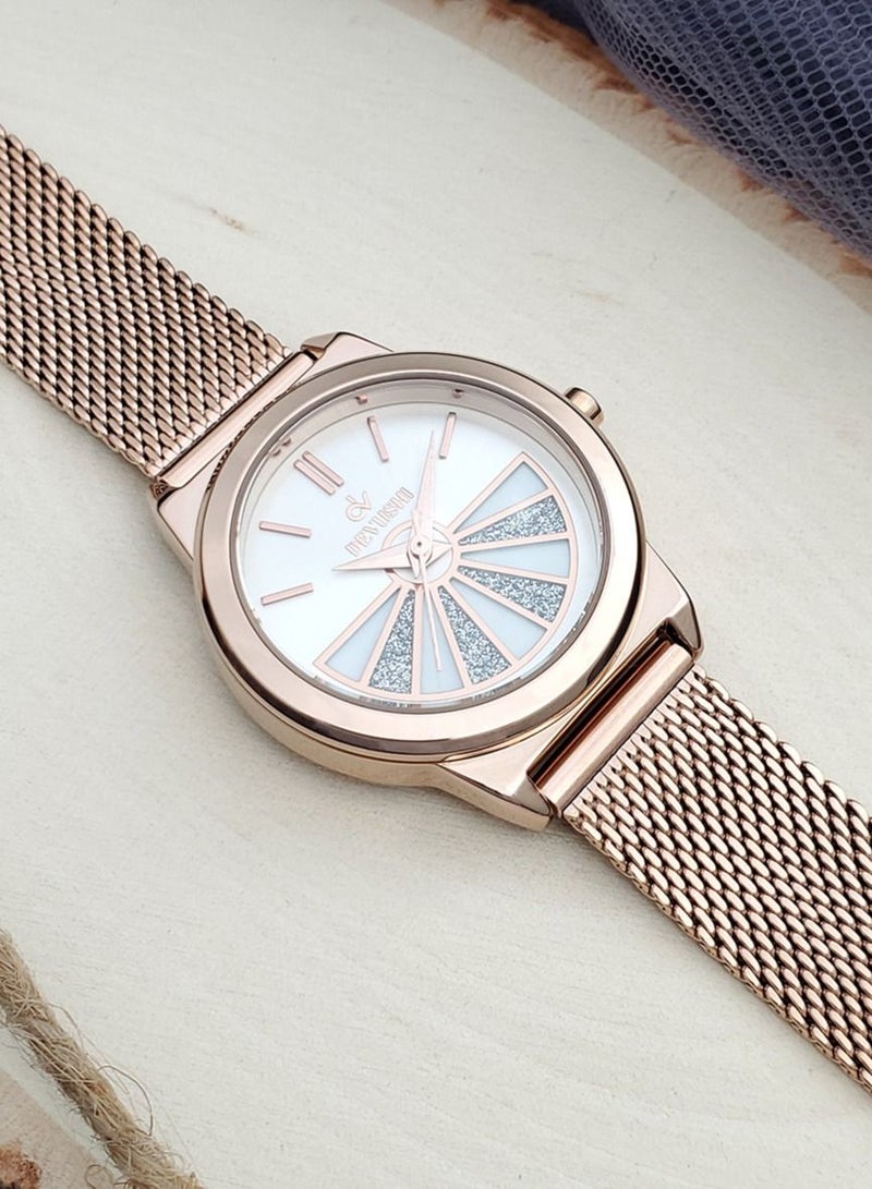 ديفوشي ساعة نسائية ماركة ديفوشي حصيرة وميناء انيق - Image 1