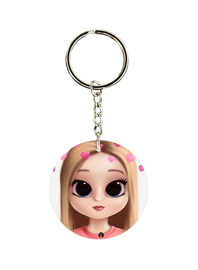 RKN Face Designed Keychain