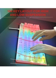 Generic Douni KB101 Colorful Glow RGB Transparent Keyboard Mechanical Touch  - Image 2