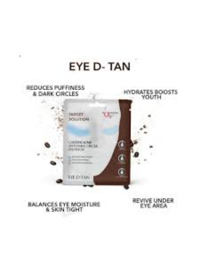 O3+ Power Foil D-Tan Face sheet mask for Skin Brightening Face Mask 20 ml & O3+ Caffeine Bomb Anti Dark Circle Eye Patch & Eye D Tan (single use only) 5G Combo - Image 2
