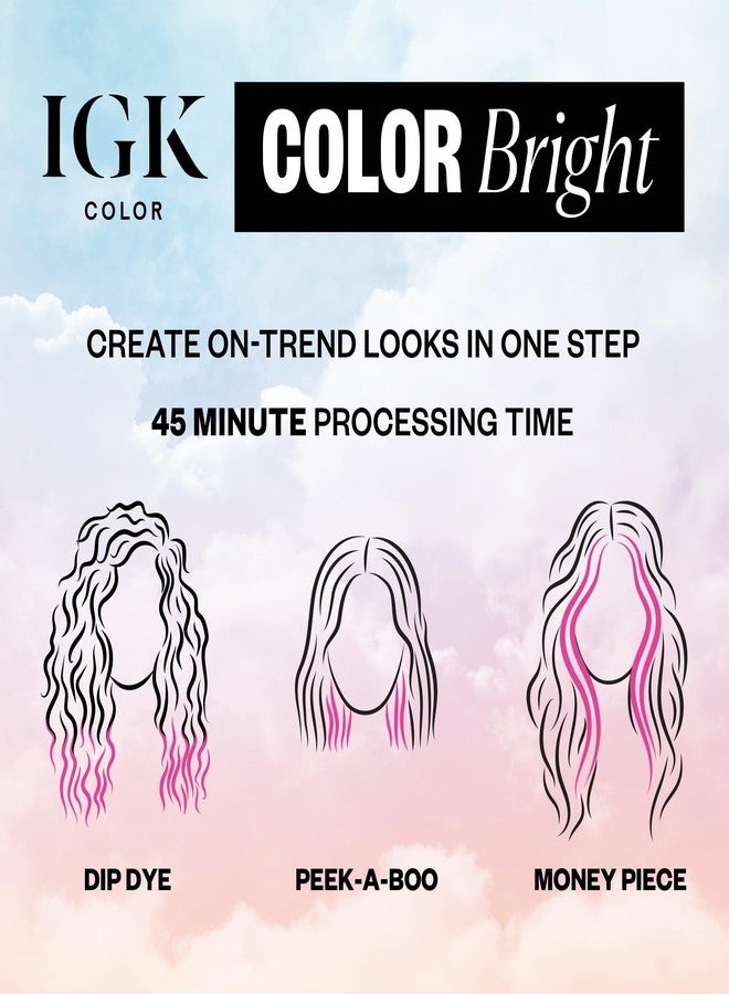 أي جي كي مجموعة IGK Color Bright One Step Bleach & Color Kit للشعر المصبوغ - لون أشقر بارد (ICE BREAKER) | معالجة لونية بخطوة واحدة + تغذية + ترطيب | نباتي + خالٍ من القسوة على الحيوانات + خالٍ من الأمونيا | 118 مل - Image 5
