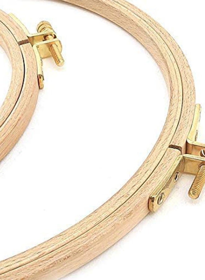 Nurge Premium Beech Wood Gold Clasp Embroidery Hoop 8mm (130mm = 5.11" ~ Approx 5") - Image 5