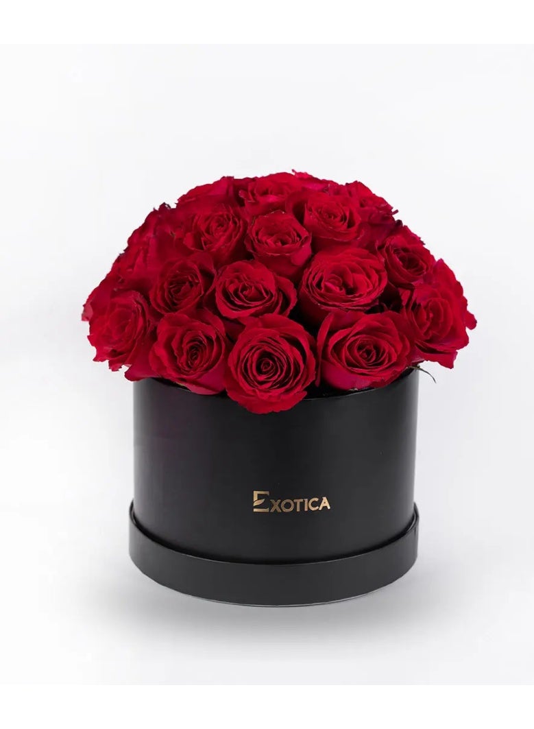 red rose flower box