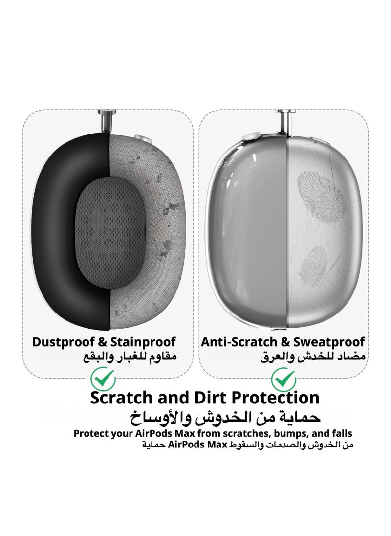 Anmi - Silicone Headphone Case ,Pertain For AirPods Max Headphones, Anti Scratch，Sweat Proof,3 in 1 Ear Pad Covers/Ear Cups Cover/Headband Cover - Image 1