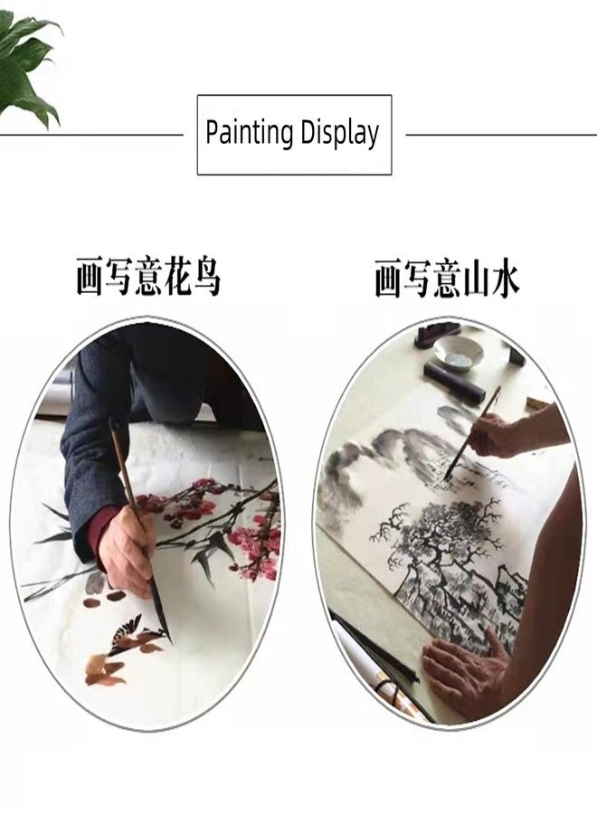 MEGREZ Roll Pack Thicken Calligraphy Paper for Practice Chinese Japanese, 35cm x 100m(13.8in x 328ft), Sheng(Raw) Xuan Paper, White - Image 4