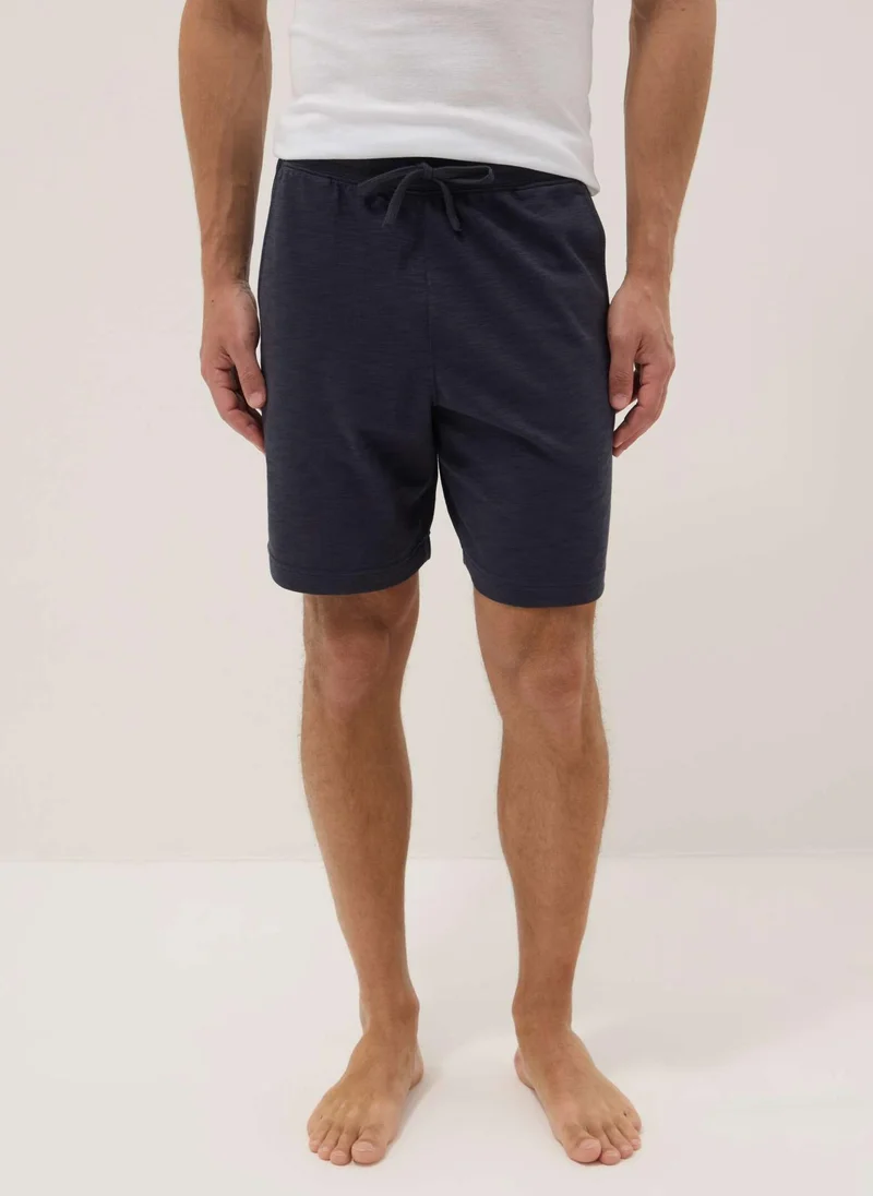 Ovs OVS Grey Cotton-Blend Pyjama Shorts, Regular Fit
