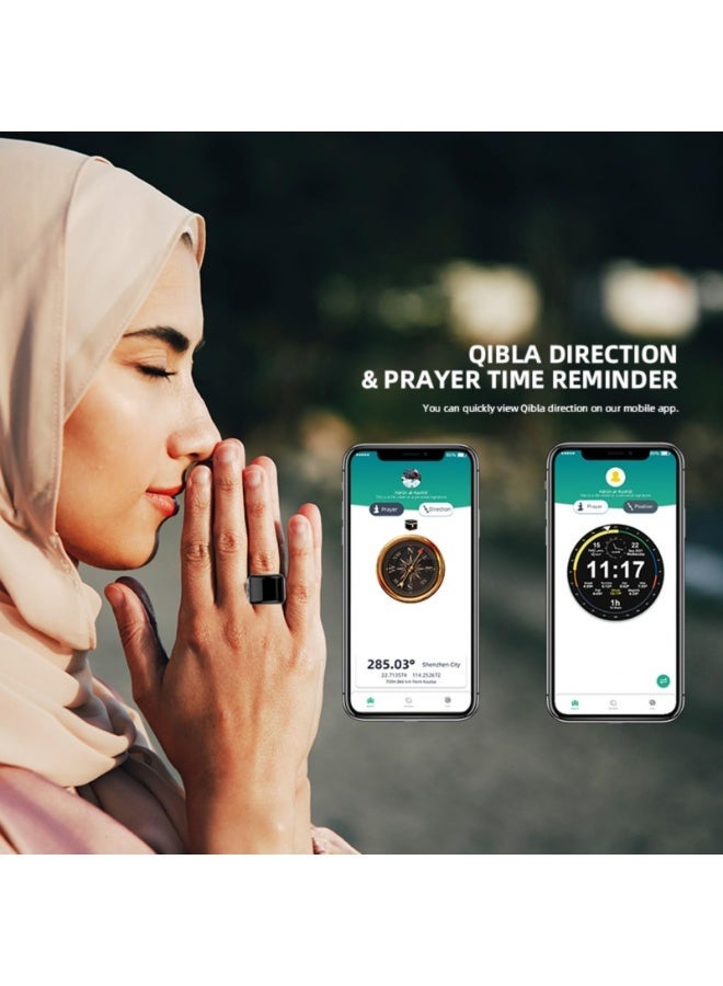 هيومان جوي خاتم تسبيح ذكي (عداد رقمي) للمسلمين: للذكر والتسبيح وتذكير بأوقات الصلوات الخمس - Image 2
