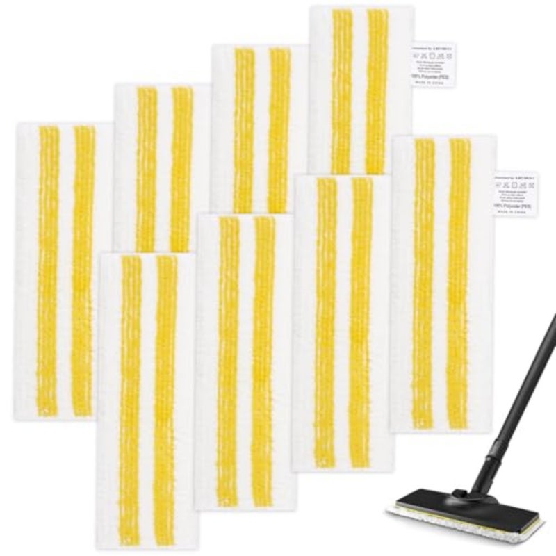 8 pieces for Kärcher steam cleaner Easyfix mop replacement cover set, for Kärcher steam cleaner EasyFix SC1, SC2, SC3, SC4, SC5, Kärcher steam cleaner accessories 8 x floor nozzle - Image 1