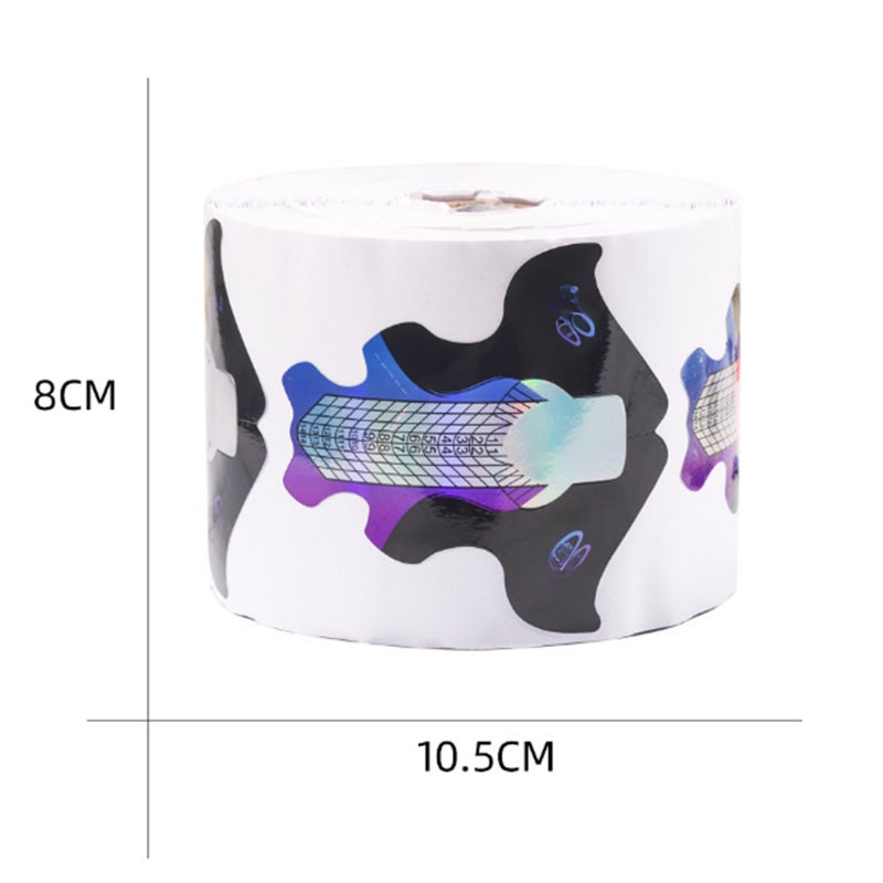 300PCS Nails Form Nail Art Tips Guide Sticker Adhesive Nail Form Extension Paper Nail Tool - Image 4