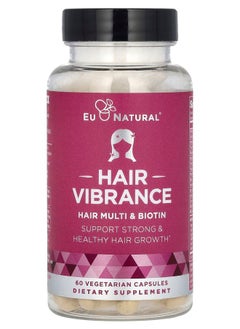 Eu Natural Hair Vibrance Hair Multi & Biotin 60 Vegetarian Capsules 