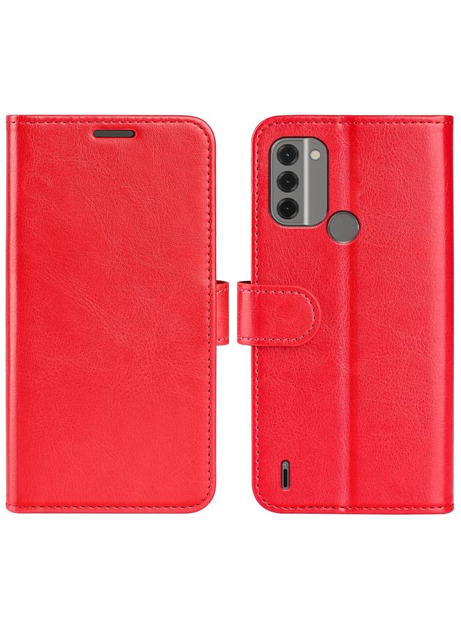 اس-توب جراب هاتف Nokia C31 R64 من الجلد المزخرف بنمط أفقي قابل للطي - Image 1