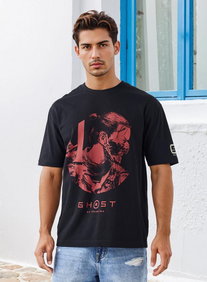 SP Characters Printed Crew Neck T-shirt - Image 1