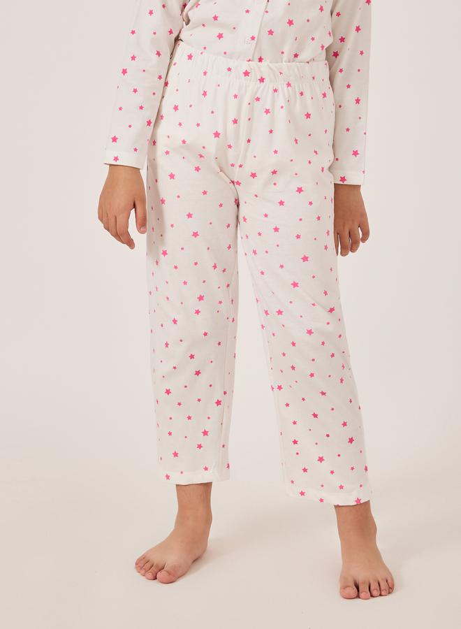 Styli All-Over Star Print Shirt and Pyjama Set  - Image 5