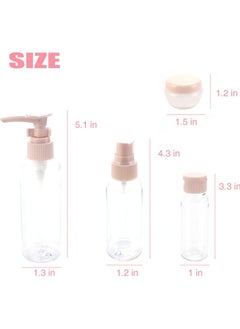 ORiTi Travel Bottles for Toiletries 11 PCS, Plastic Travel Size Refillable Containers for Liquid Shampoo, Lotion, Cream, Dispenser Accessories Kit, Leak Proof  - Image 5
