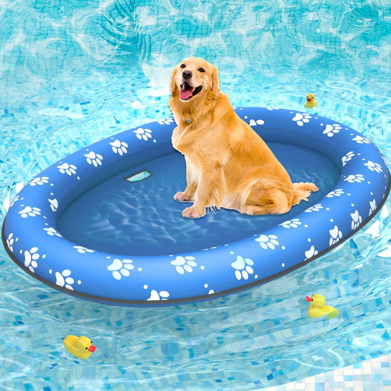 Pet Soft Dog Float Raft Inflatable Dog Swimming Float for Summer Paws - Image 2