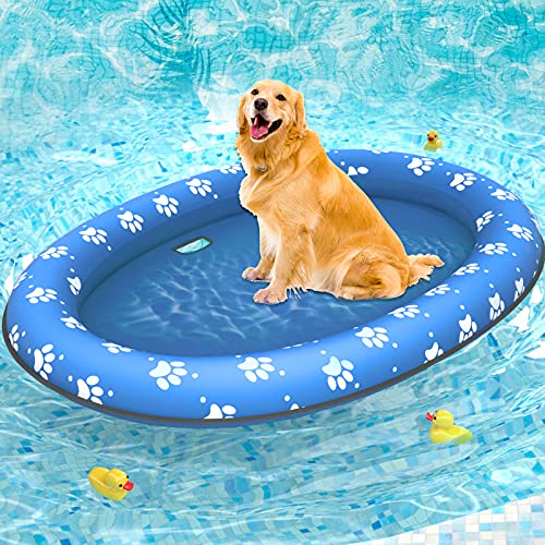 Pet Soft Dog Float Raft Inflatable Dog Swimming Float for Summer Paws - Image 1