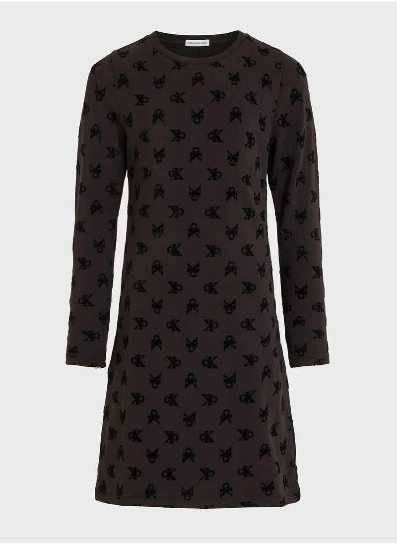 Calvin Klein Jeans Kids Aop Midi Dress