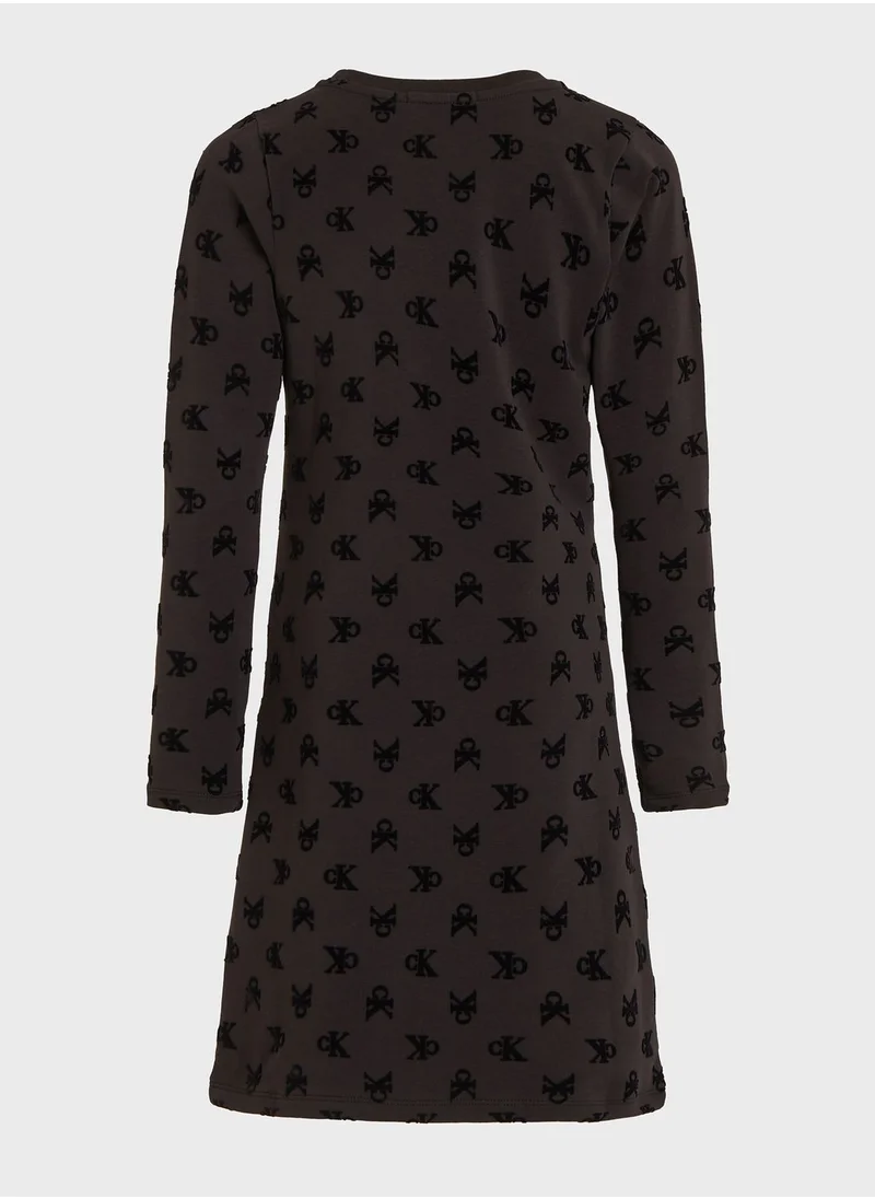 Calvin Klein Jeans Kids Aop Midi Dress