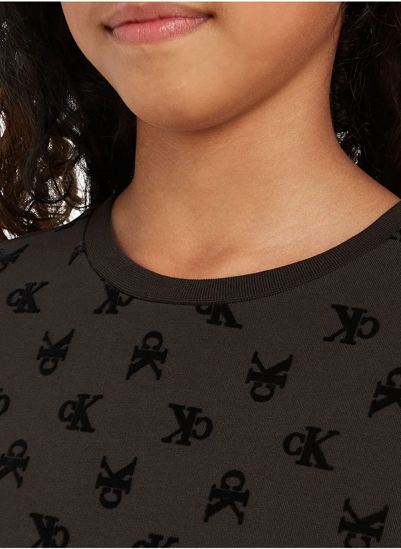 Calvin Klein Jeans Kids Aop Midi Dress