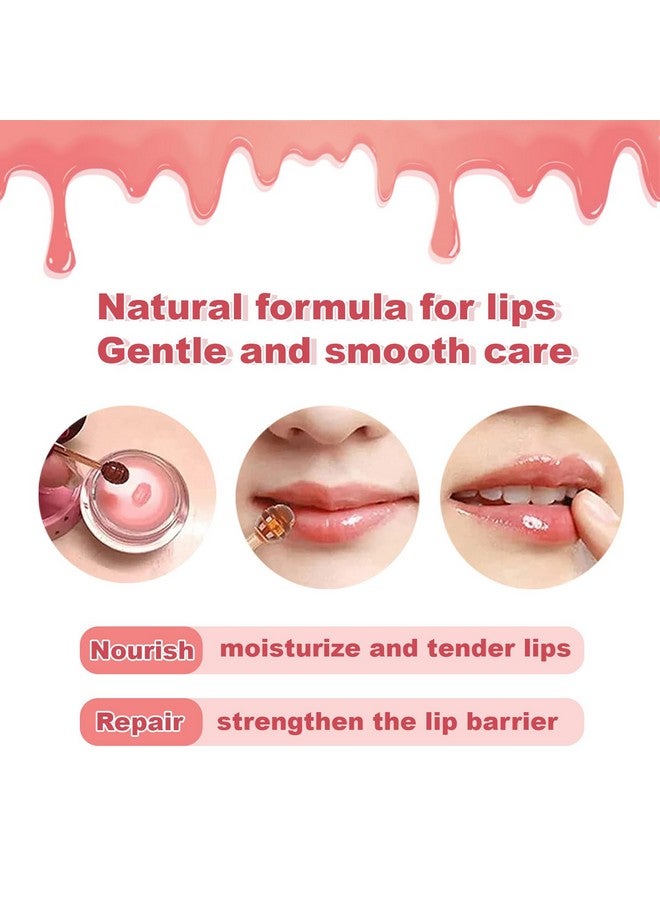 Aaiffey Lip Balm Honey Potwatermelon Apple Lime Cherry Lip Sleeping Mask Moisturizing Lip Mask Overnight Hydrating Prevention Dry And Cracked Lip Scrubs Exfoliator Lip Wrinkle Care 3 Pcs - Image 3