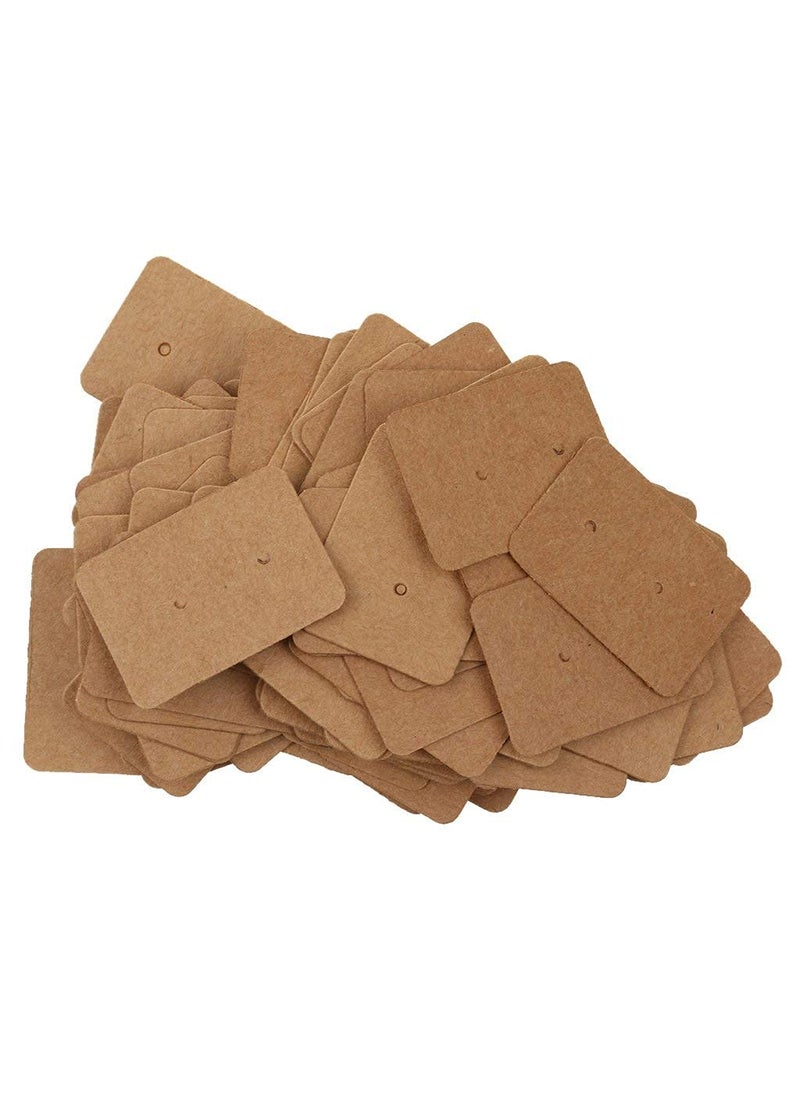Atmiyamart Atmiyamart Kraft Earring Display Tags Jewelry Package Hanging Cards Handmade Gift tag 100pcs 25 x 35cm  - Image 1