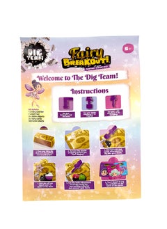 RMS Fairy Breakout – Dig, Smash And Find Magical Treasures – Includes 5 Objects, Fantasy Door, And 3-in-1 Tool (Chisel, Hammer, Dig) For Girls  - Image 3