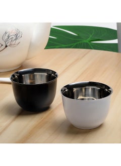 Hans Larsen KHAWA - Hans Larsen Gift Set of 2 Premium Arabian Coffee Cups - White  - Image 1