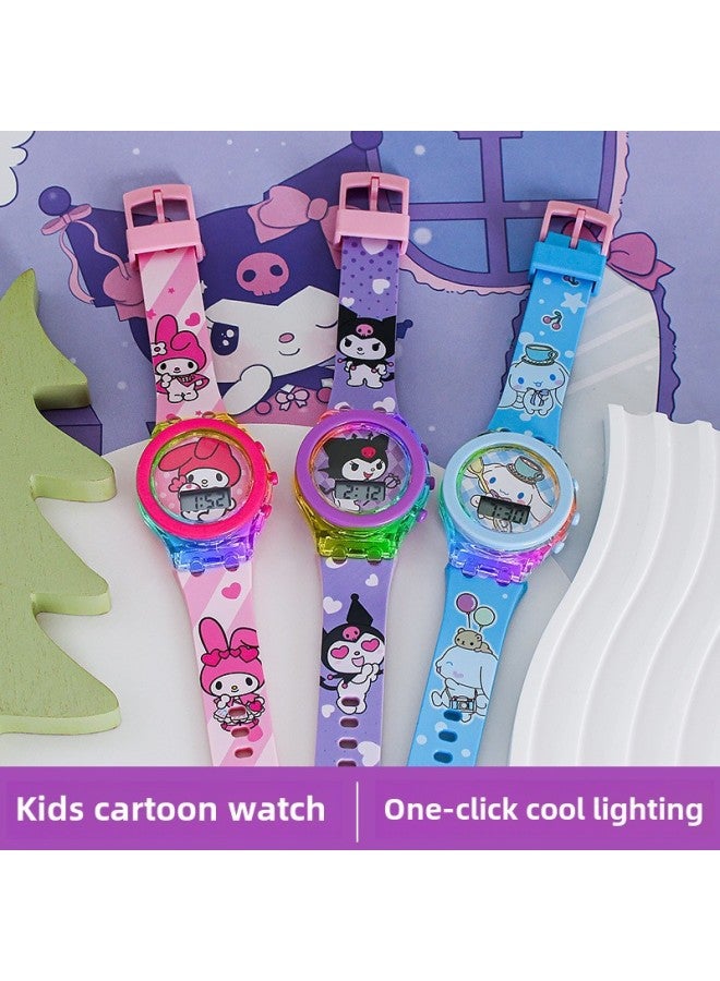 Spot Children's Cartoon Watches Luminous Children's Watches Primary And Secondary School Students Cartoon Toy Watches-Color:ZL8577 Masked Man - Image 1