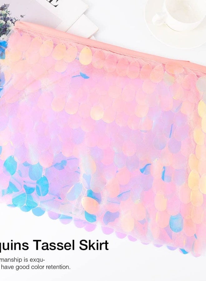 Mermaid Hip Wrap Belly Dance Hip Skirts - Perfect for Rave Parties and Dance - Ideal for Women and Girls. - Image 2