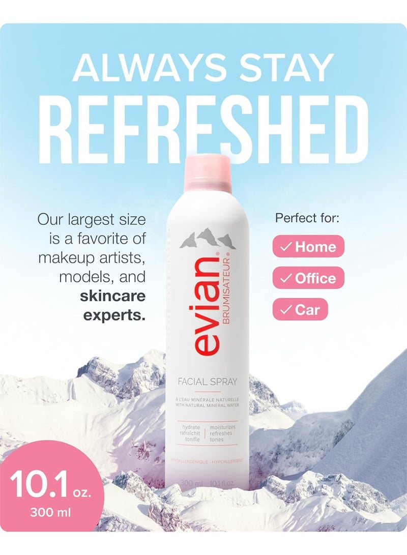 Evian Brumisateur Natural Mineral Water Facial Spray 300 ML - Image 3