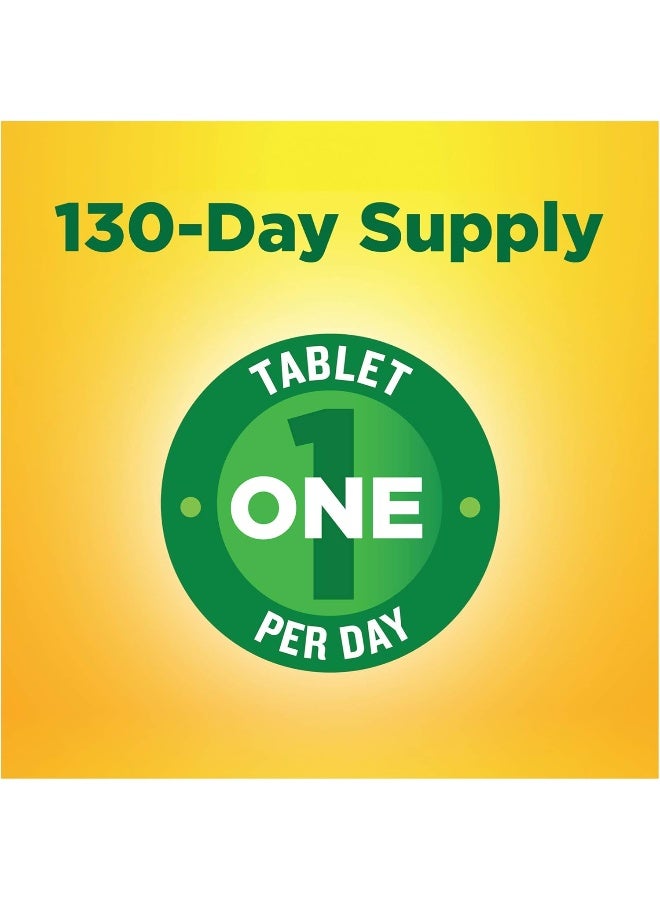 Nature Made Multivitamin Tablets with Vitamin D3 and Iron, 130 Count for Daily Nutritional Support - Image 4