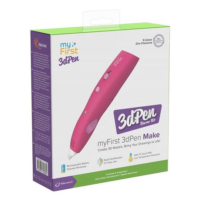 MyFirst 3D Pen Make, Child-Safe Starter Kit, Wireless Operation, Fast Solidification, 3 Years+, 14.2 x 2.9 x 2.6 cm - Pink - Image 5