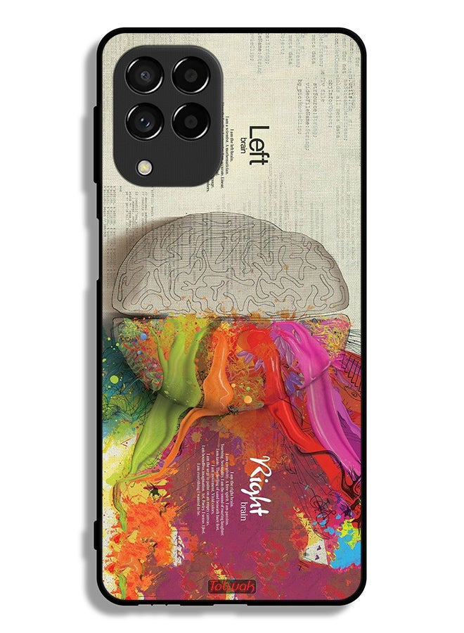 Tolwak Samsung Galaxy M53 Protective Case Cover Abstract Brain Science Artwork - Image 2