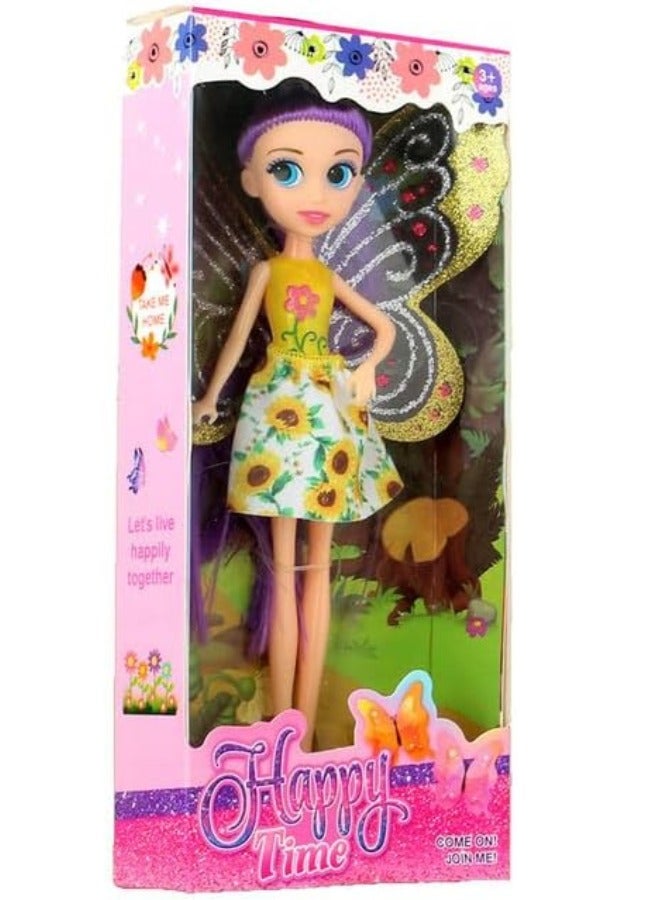 هابي تايم عروسة من البلاستيك للبنات على شكل فراشة - Image 2