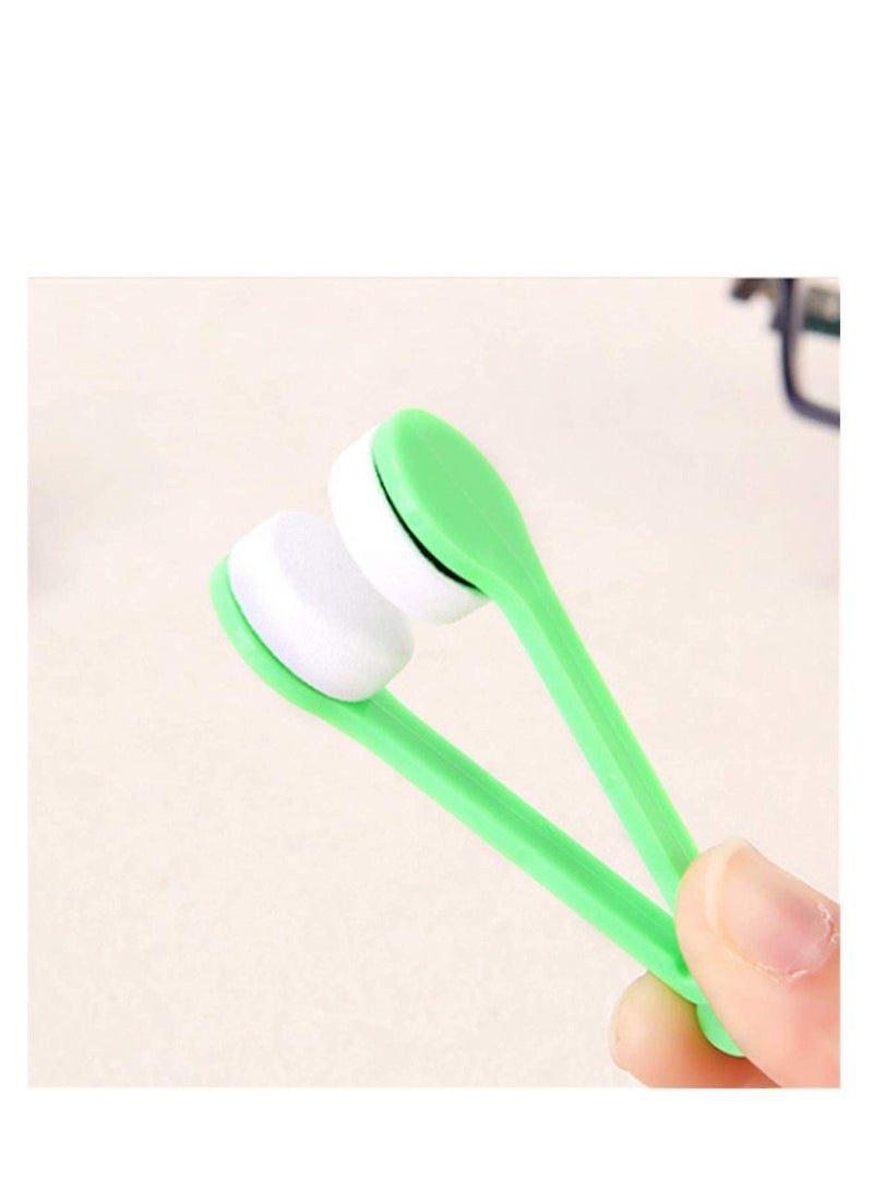 Y&D 10 Pcs Mini Sun Glasses Eyeglass Microfiber Spectacles Cleaner Brush Cleaning Tool,Random Color，Mini Tool brush - Image 5