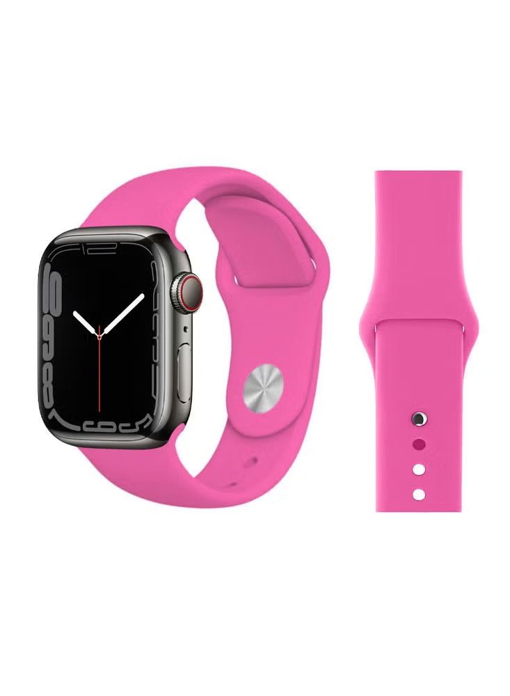 Zaboon Solid Silicone Replacement Band for Apple Watch 45/44/42mm Series 7/6/5/4/SE - Image 1