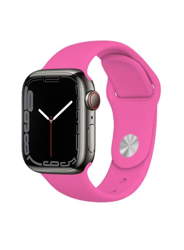 Zaboon Solid Silicone Replacement Band for Apple Watch 45/44/42mm Series 7/6/5/4/SE - Image 2