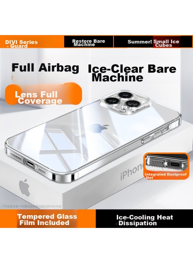 Divi Phone Case For Apple Iphone 14 Pro Max, Protective Cover, Full Lens Protection, Silicone, Transparent, Ultra-thin, Airbag Shockproof Soft Case - Image 1