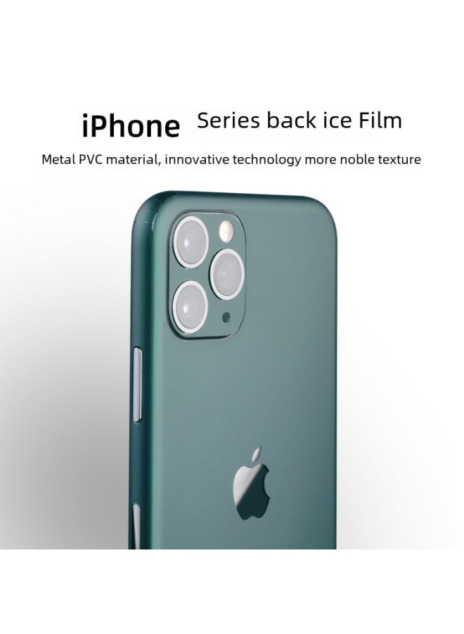 Applicable To 16 Apple 11 Mobile Phone IPhone678XSMAXSE Second Generation 14 Thin Back 12 Full Package 13 Protection 15 Film-Color:Apple 13 PRO (bare)-Dimensions:Back Sticker-Battle Grey