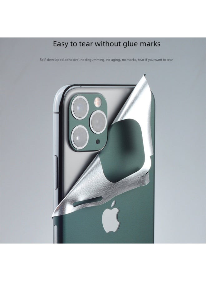 Applicable To 16 Apple 11 Mobile Phone IPhone678XSMAXSE Second Generation 14 Thin Back 12 Full Package 13 Protection 15 Film-Color:Apple 13 PRO (bare)-Dimensions:Back Sticker-Battle Grey