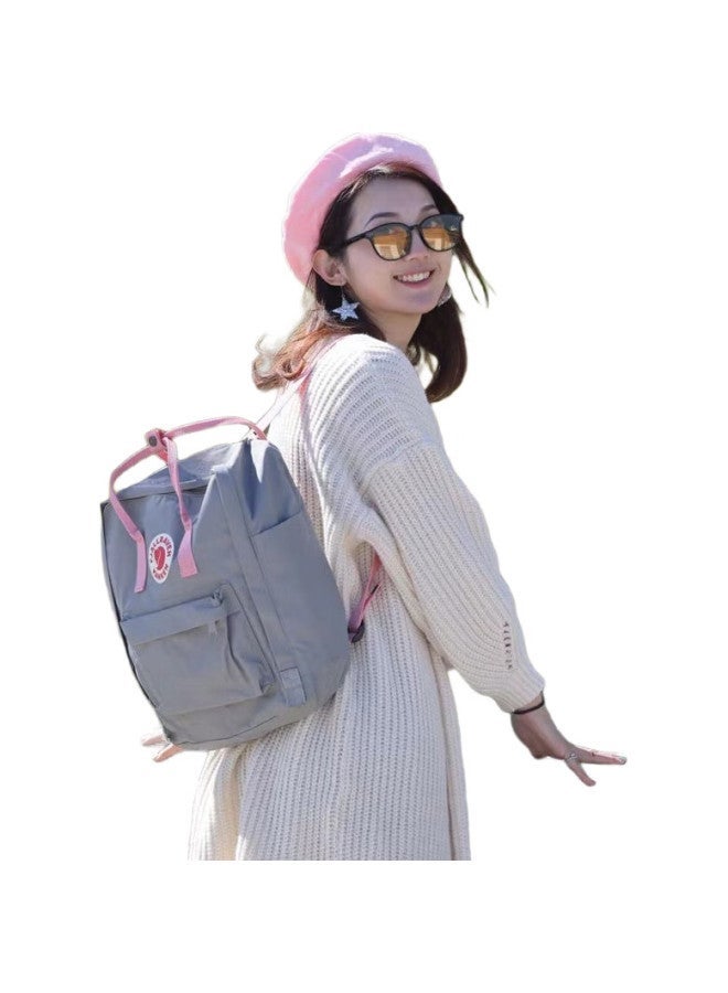 Fjallraven Backpack, Large Capacity For Women And Men, School Bag, 23510-021 Misty Gray/Pink, 16L, Kanken - Image 3