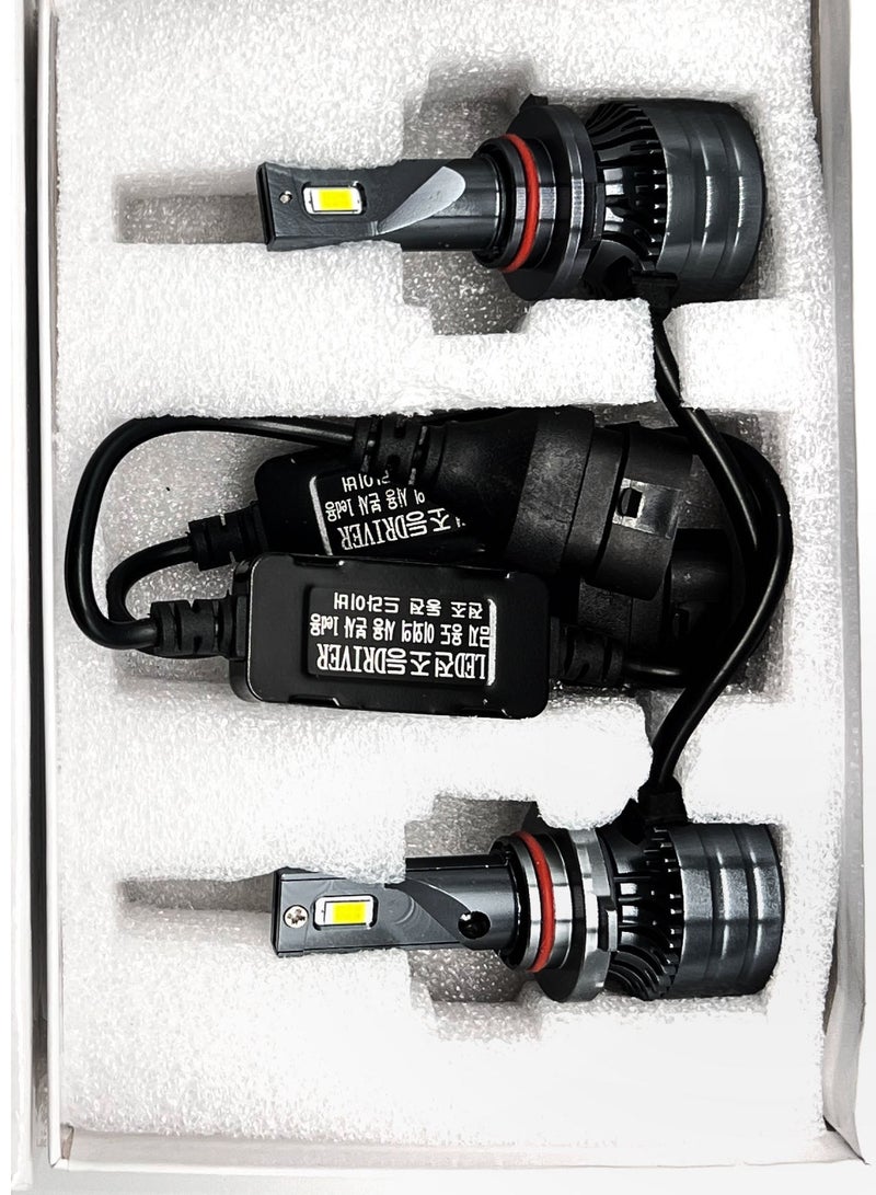 Generic HONGZE Headlights Generic 2Pieces 9005 LED Headlights Super Bright Cold White Hi/Lo Beam LED Bulbs Plug And Play  - Image 1