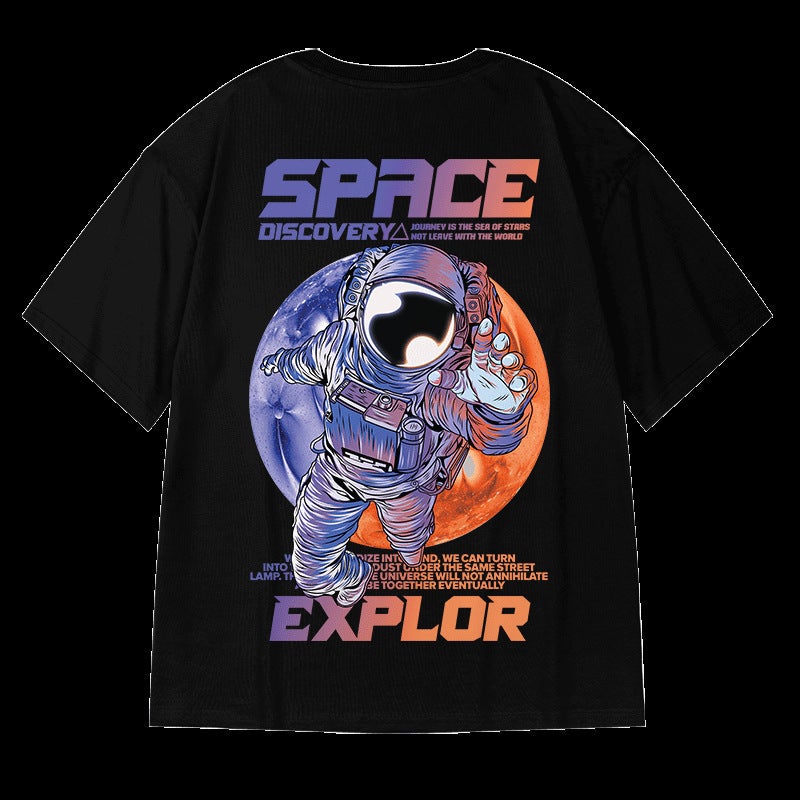 T13 Polyester Printed Short-Sleeved T-Shirt M-8Xl Panda T-Shirt Super Popular Small Bf Nili Street Hip-Hop Card - Image 1
