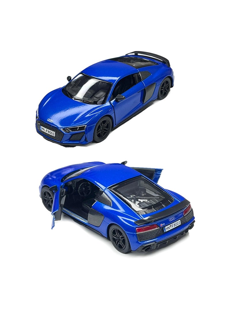 Kinsmart 1:36 Scale 2020 Audi R8 Coupe Door Openable Pull Back Action Diecast Model Alloy Metal Toy Car  - Image 2