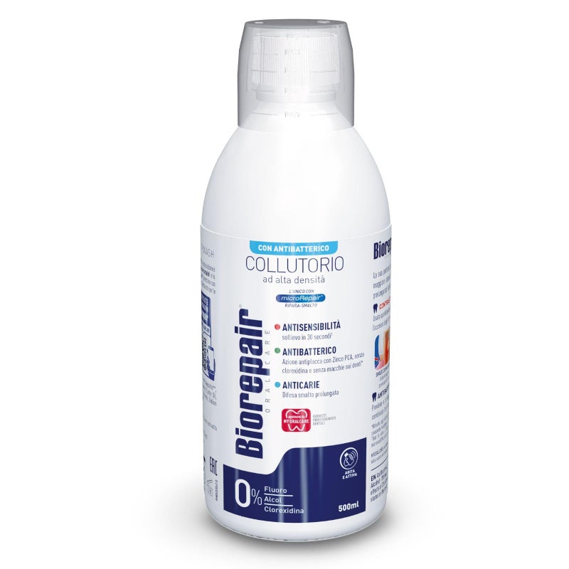Biorepair: " Collutorio " Mouthwash with Antibacterical - 500ml/16.9 fl.oz [ Italian Import ] - Image 1