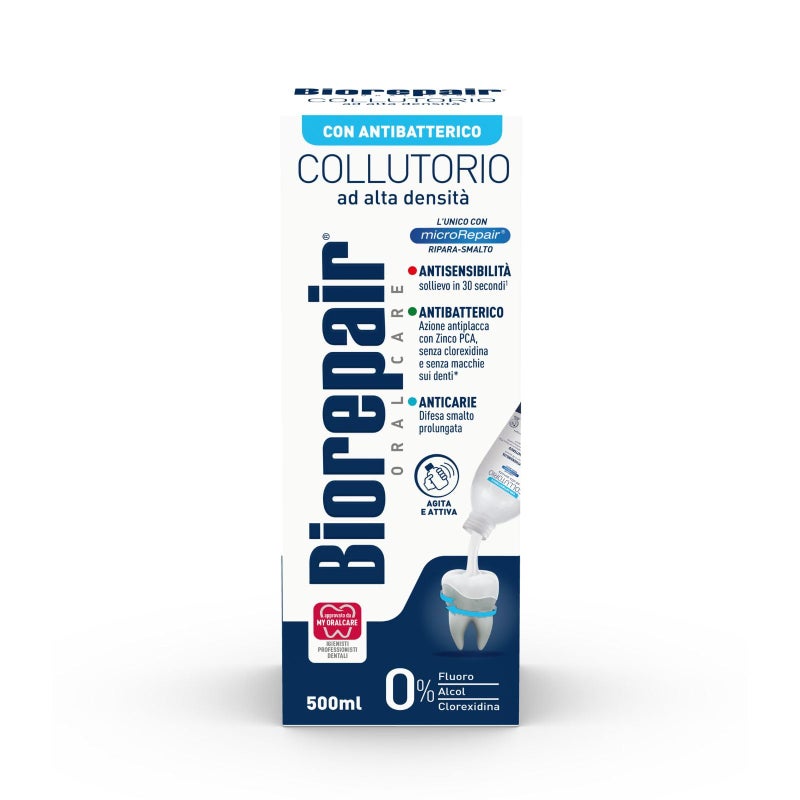 Biorepair: " Collutorio " Mouthwash with Antibacterical - 500ml/16.9 fl.oz [ Italian Import ] - Image 2