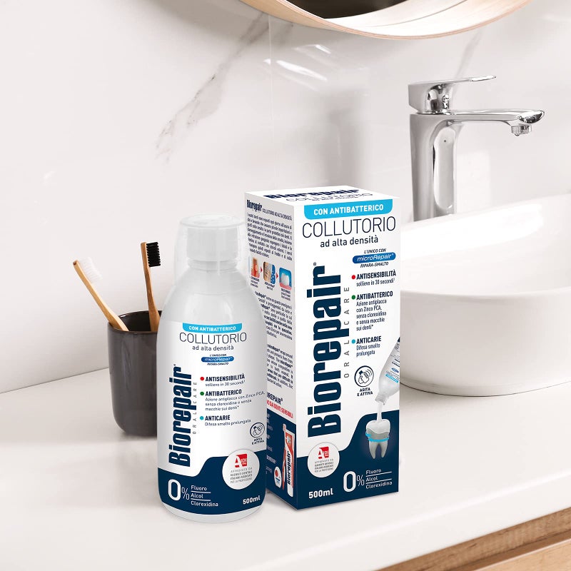 Biorepair: " Collutorio " Mouthwash with Antibacterical - 500ml/16.9 fl.oz [ Italian Import ] - Image 5